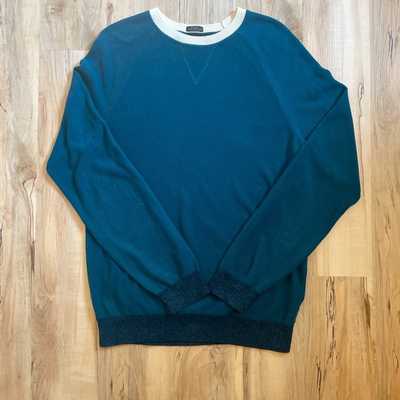 Hugo Boss Knit Sweater in Dark Teal - Picture 1 of 4